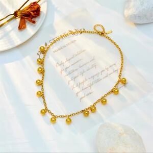 Gold Beaded Necklace